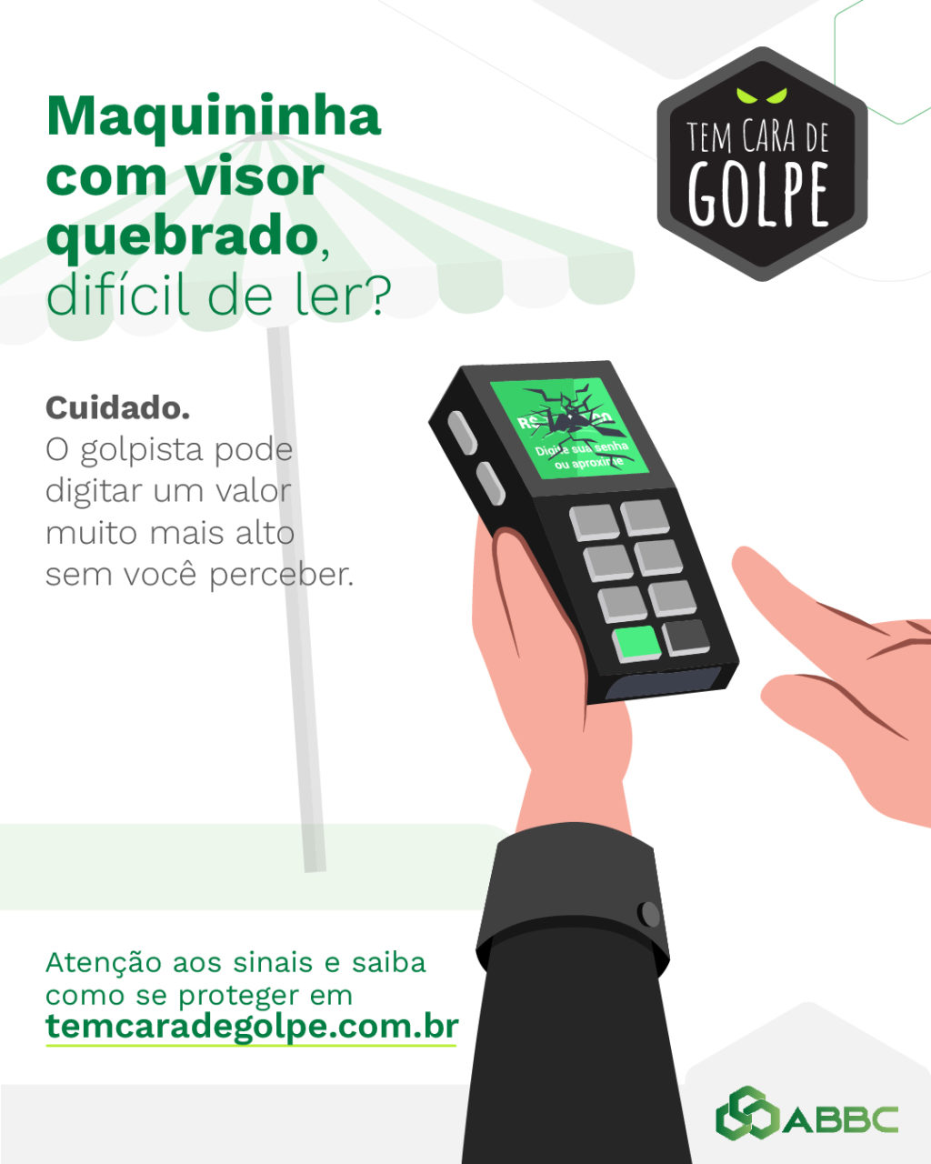 golpe com cartões